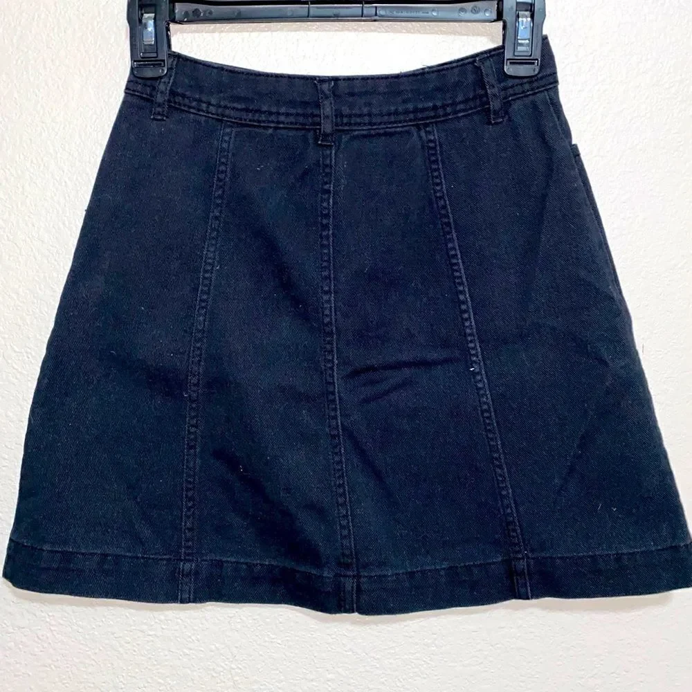 Black Button Down Skirt (2) Divided